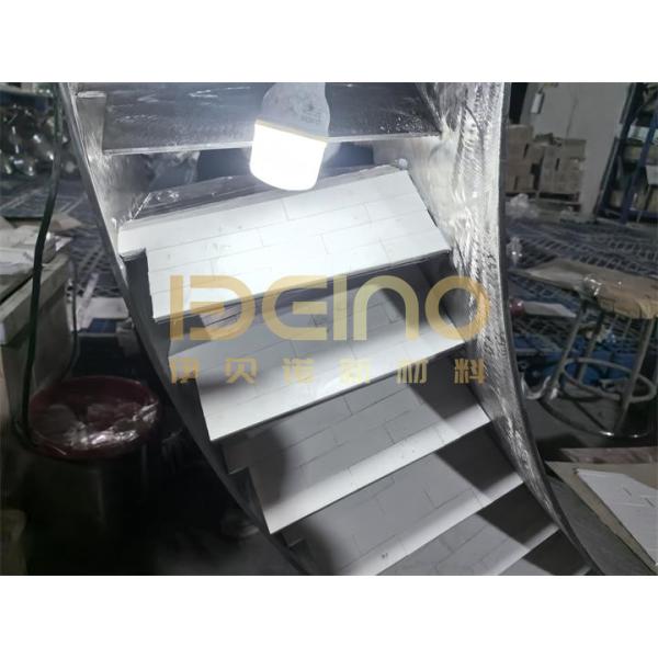 Wear resistant ceramics used in fan impeller Dovetail slot type wear-resistant ceramic plate for fan impeller