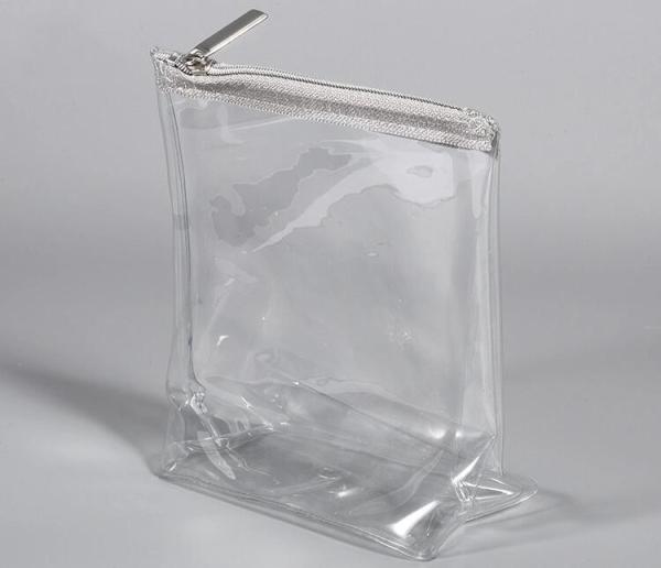 Fold Up Cosmetic Bag EVA Pouch OEM Promotional Heat Seal Sewing Zipper