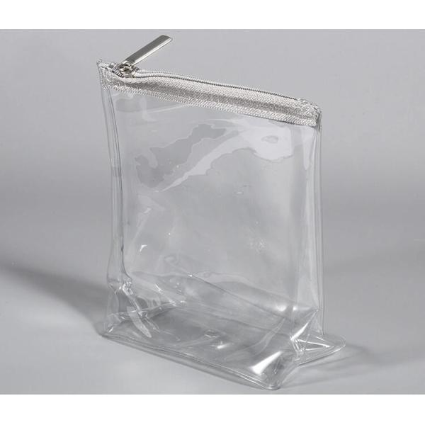 Fold Up Cosmetic Bag EVA Pouch OEM Promotional Heat Seal Sewing Zipper