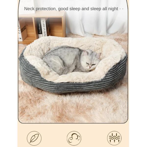 Dog and Cat Bed with Ultra Washable Hair Thickened Blanket Mat Pad Fleece Home Pet Sleep
