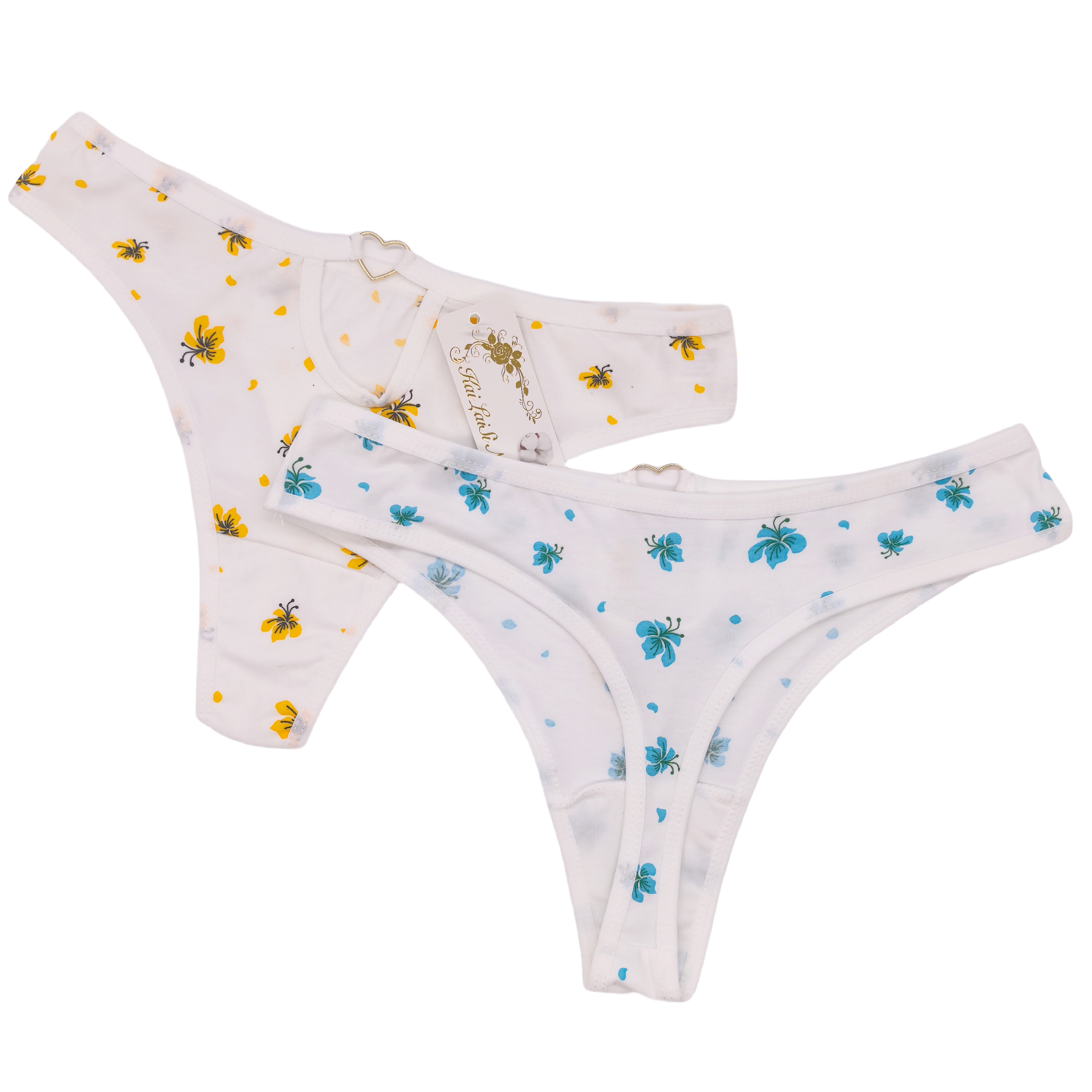 Women Thongs Panties Underwear Cotton High Quality Thongs Women Lingerie 12pcs/dozen Mix Colors Printed Thongs for Women