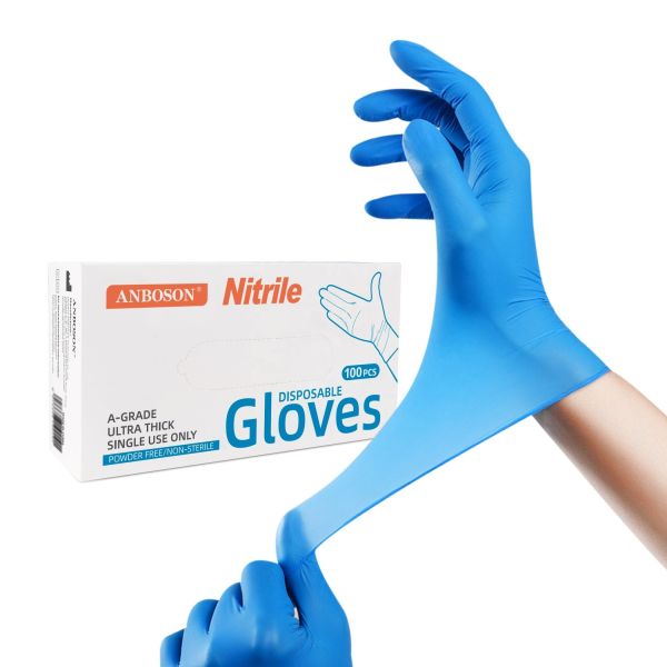 Disposable Latex Gloves High Elasticity Multi-Color Pink/Blue/White ISO/CE Certified Medical Examination Gloves