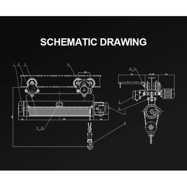 Электрическая канатная таль 0.5T-30T Грузоподъемность с заводской ценой