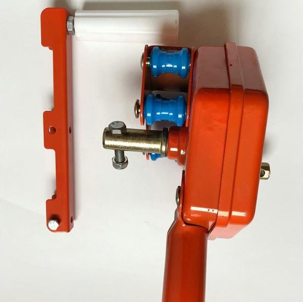 Máquina de rolagem manual de estufa de cor laranja para a agricultura de ventilação lateral
