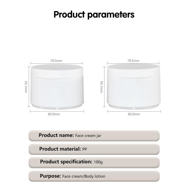 опарник сливк 100g PP пластиковый с крышкой сальто верхними и ветроуловителем магнита алюминиевой фольги внутри