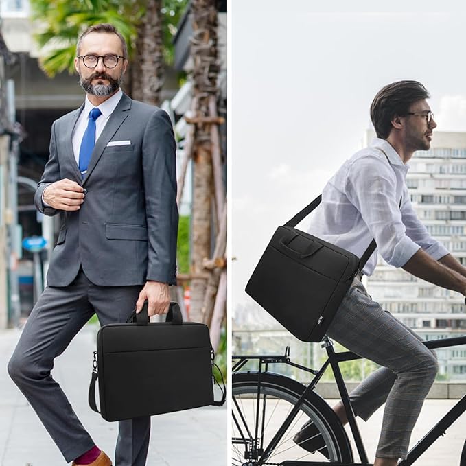 Laptop Bag Case Messenger Bag Computer Sleeve with Shoulder Strap Waterproof Briefcase Laptop Men Women Business Work Travel