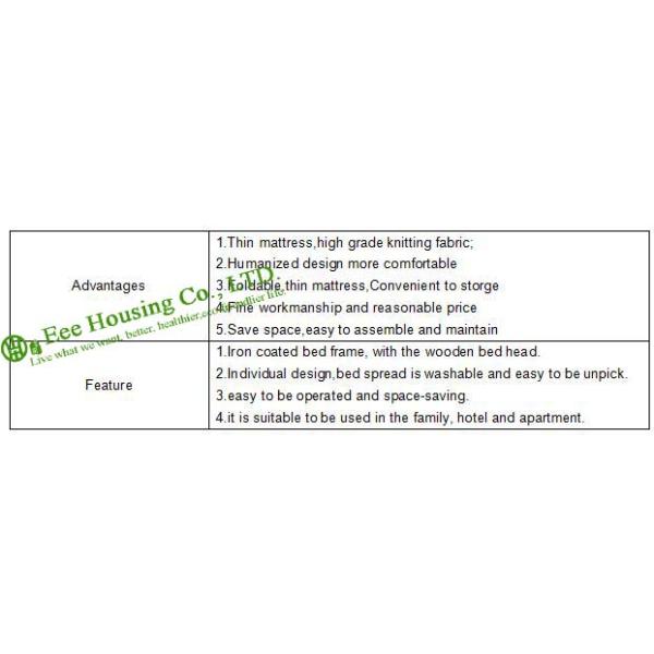 Hotel guest room 15cm mattress Beds  with Stainless steel titanium Bedstead