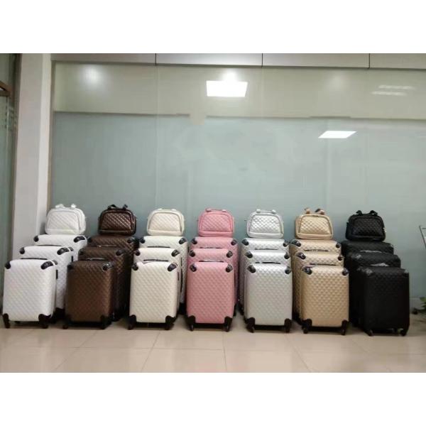 シップ付きユニセックス革スーツケース バッグ 衝撃防止革ローリングバッグ