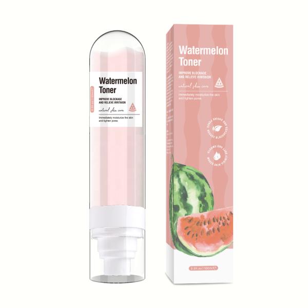Private Label Organic Facial Toner Moisturizing Skin Anti Aging Hydrating Rose Water Watermelon Face Toner