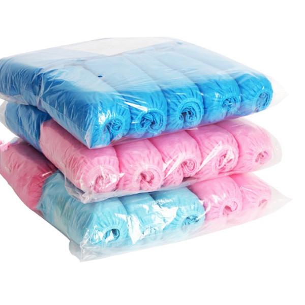 Blue Disposable Non Woven Shoe Cover  Bacteria Resistant Customized Color
