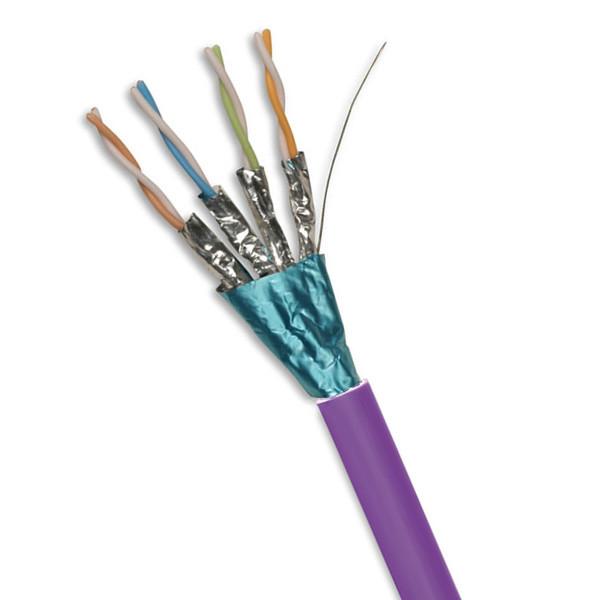 LSZH Jacket F FTP CAT6A F FTP Cable  23AWG Network Cable 1000ft