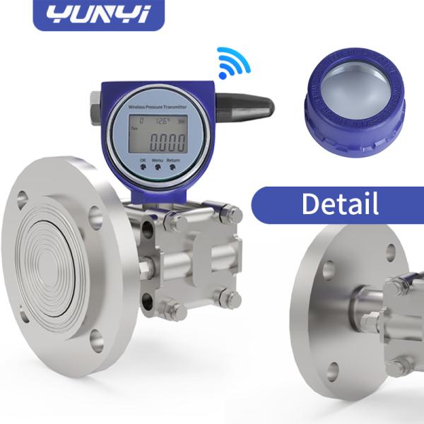 Sensor de nivel inalámbrico 4G Lora industrial de una sola brida para monitoreo remoto de tanques de líquidos