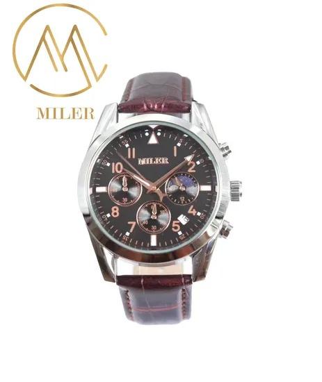 Miler en acier inoxydable quartz montre 30m imperméable style de robe