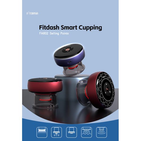 Bluetooth Fitdash Smart Massage Abs Therapy Cupping Hijama Cupping Equipment Set Cups with Heat