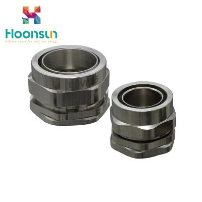 BW Explosionproof Brass Cable Connector , Flameproof Cable Gland With Nickel Plated Brass
