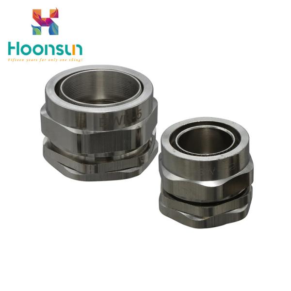 BW Explosionproof Brass Cable Connector , Flameproof Cable Gland With Nickel Plated Brass