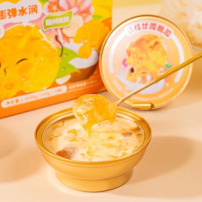 Mango Pomelo Sago Goma de pêssego Doce e Ácida Caixa de Presente Portable Divertida Fruta e Suave e Deliciosa