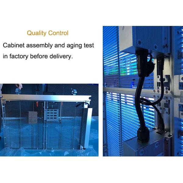 Ulta-thin Indoor Transparent LED Screens Flexible Advertising Video Wall