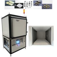 Horno de caja de alta temperatura con sistema de alarma gris claro para componentes electrónicos