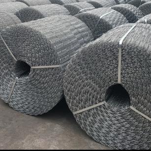 Malla reforzada para tubería CWC de seis líneas, galvanizada en caliente, ancho de malla 190.5 mm