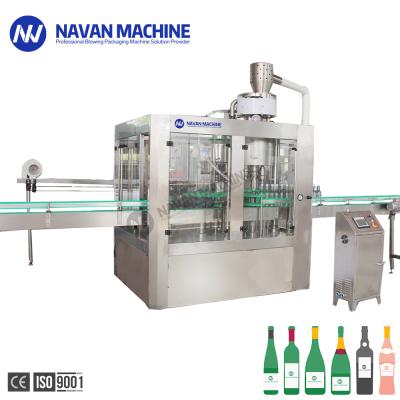 Automatic Glass Bottle Corktails Non Gas Liquid Filling Machine