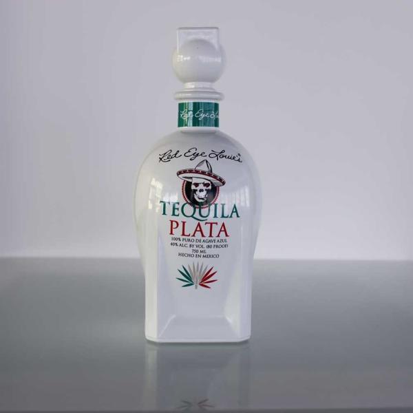 Écran enduit blanc de bouteille en verre de tequila d'OEM plein imprimant 21.5mm