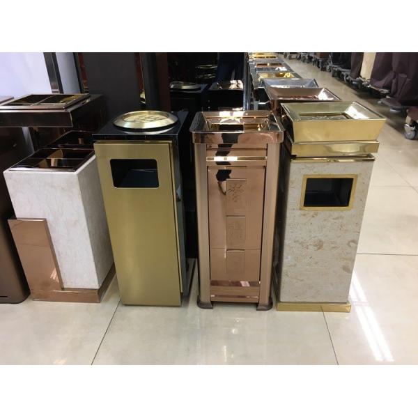 Оборудования гостиничного сервиса гостиничного номера/бочонок земной золы нержавеющей стали с цветом золота открытого верхнего Аштрай Титанюм