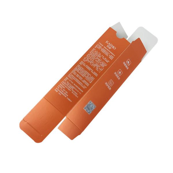 Маленький оранжевый косметический комплект для ухода за кожей Подарочная коробка с металлической серебряной бумагой