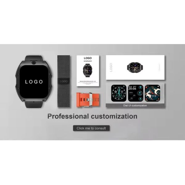 Eraysun 7 in 1 Strap A58 Plus Smart Watch 2.01inch Square Silicone Strap Quartz Lady Watch Necklace Ring A59 Plus Smartwatch