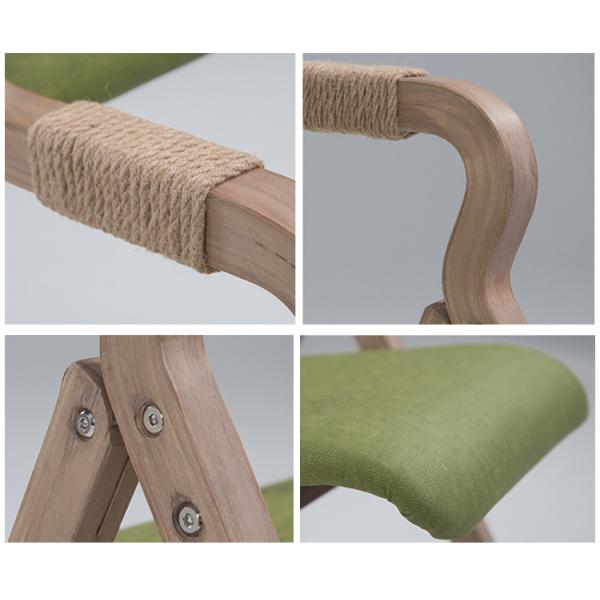 Sillas de comedor de madera plegable nórdica duradera y elegante en ceniza noreste con límite de peso de 150K