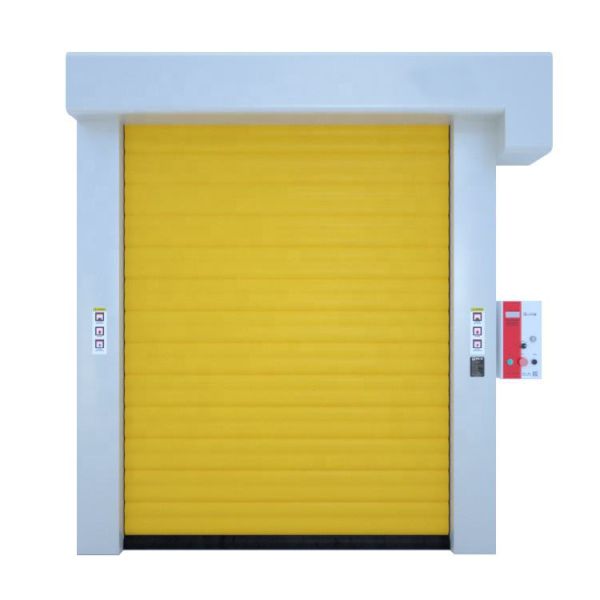 Automatic Roll Down Security Door , PVC High Speed Rapid Roll Door For Cold Storage Projects
