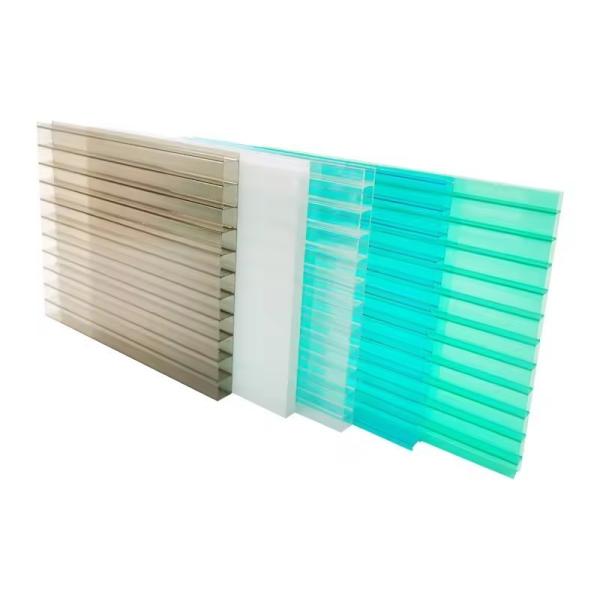 Twinwall Multiwall Polycarbonate Sheet 10mm 8mm Transparent Circular Edge Sun / PC hollow Sheets