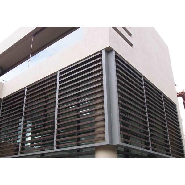 Customized Electric Aluminium Building Sun Shade Louvres