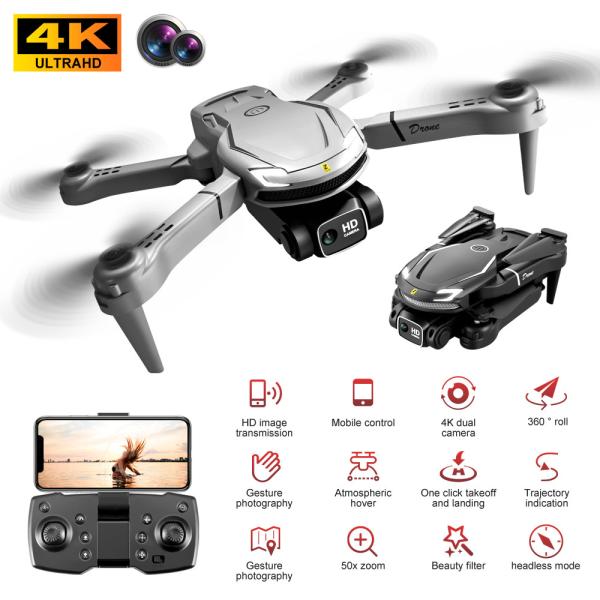 Складчивый дрон с камерой FPV 1080P HD Wifi RC Quadcopter, управление голосом / жестами, для детей Дроны для взрослых с ручным управлением