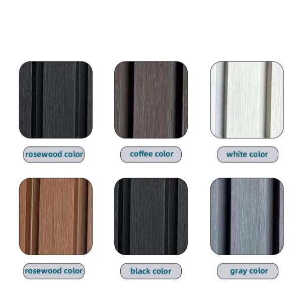 Высококачественный полый забор с коэкструзионной вытяжкой Декоративная деревянная пластиковая композиция Wpc наружная стенная панель облицовка