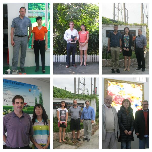 Деревянная скамейка из пластика для отдыха, скамейка для сада с двумя разделителями.