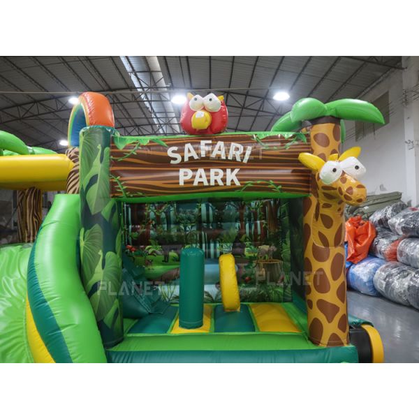 Commercial Grade Giant Jungle Jump House Inflatable Bouncer Slide Pool for Party