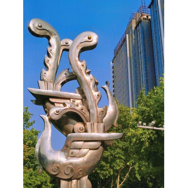 ODM Stainless Steel Spray Painted art Sculpture Outdoor Furnishings