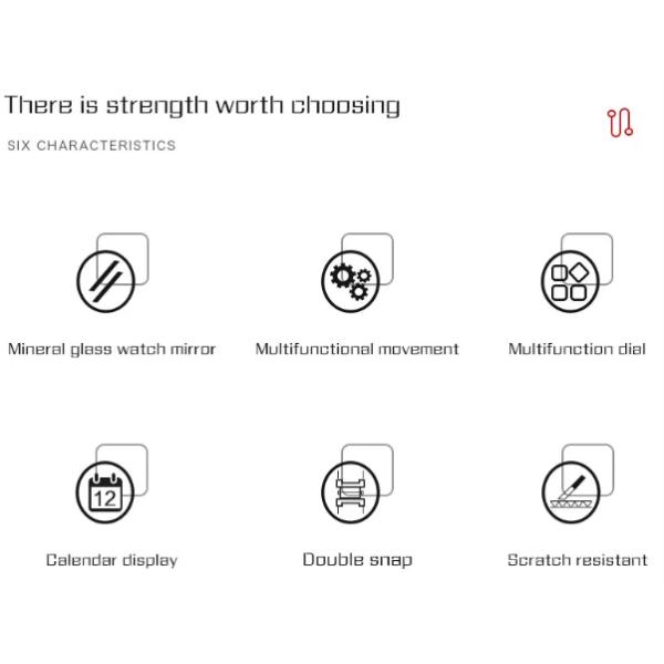 Дозор моды 3атм творческих женщин водостойкий с шкалой яркого блеска