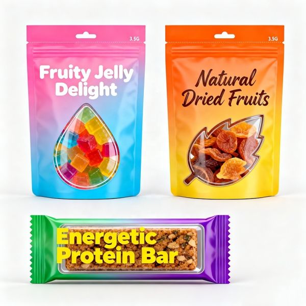 PE Plastic Matte Food Packaging Bag Smell Proof Holographic Mylar Bag Laminated Embossed Plastic Bag for Flavor Snacks