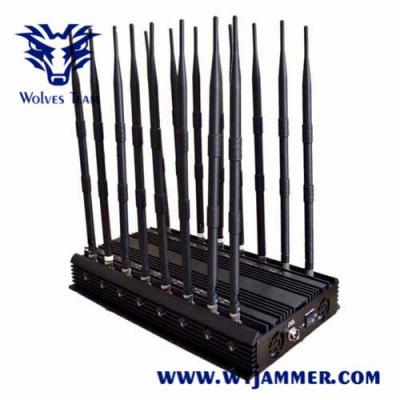 jammer celular G/M 3G 4G 5G do sinal de 100m 100W CDMA ajustável