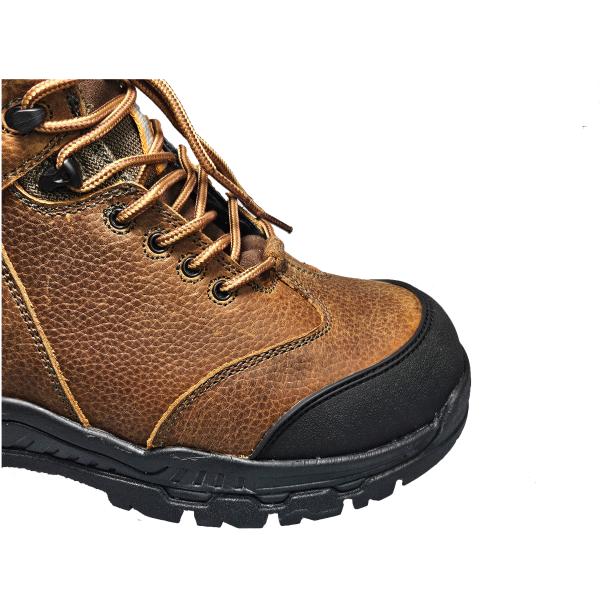 Brown Cement Safety Shoes for US 6-12 Built to Withstand the Toughest Environments Genuine Leather