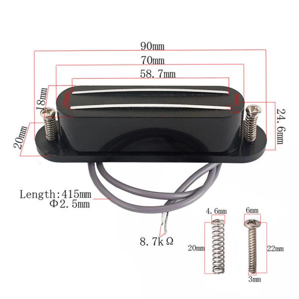 Standard  Mandolin Electric Pickup With Volume Plate Guard 3 Prewired Banjo Accessories
