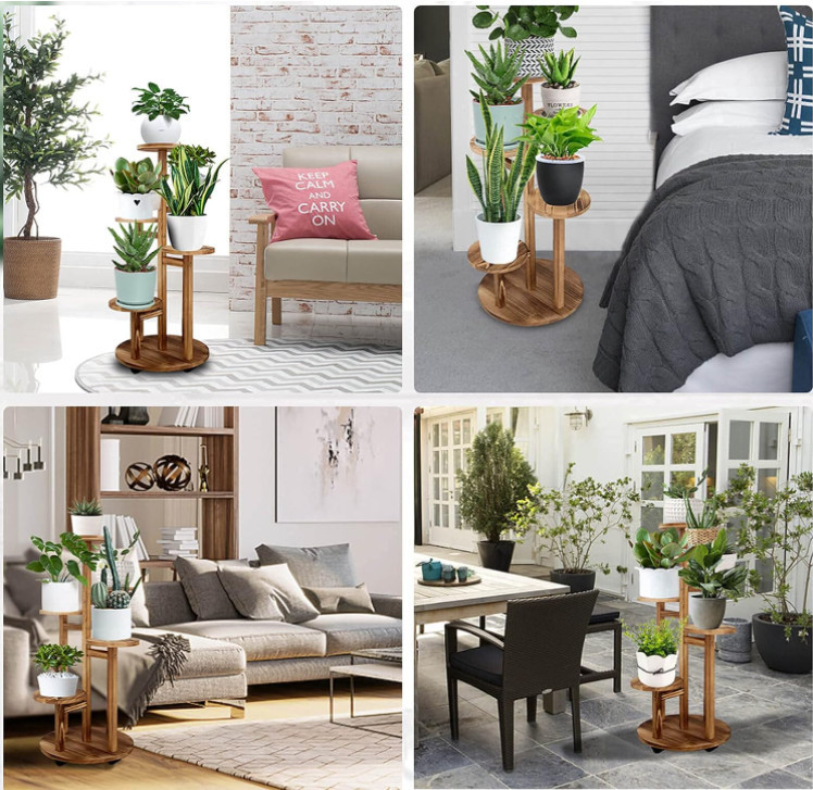 Best Selling 5 Tiered Multi-Tier Planter Pot Holder Flower Stand Plant Stands for Indoor Plants