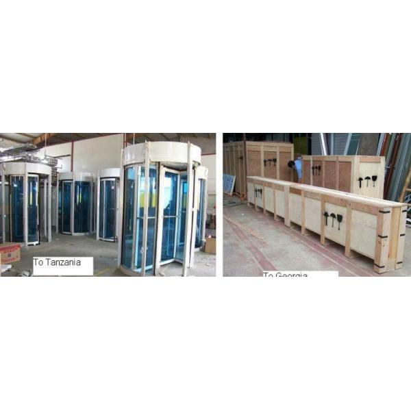 Round Automatic Curved Sliding Door , hotel auto sliding glass door