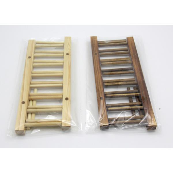 Wooden Wine Tea Cup Holder Stand Carbonized Kitchen Drain Rack