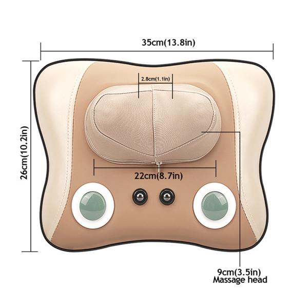 PU Cover Electric Massage Pillow , Home Massage Pillow With Dust Proof Decompression