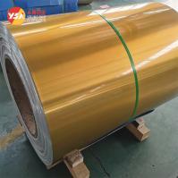 Feuille d'aluminium enduite de couleur or pour boîte à lunch en aluminium, résistante aux hautes températures, résistante à la déchirure, résistante à l'usure 0,022 6,5 mm