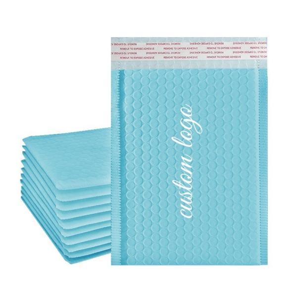 CTCX Shipping Bags Blue Bubble Mailers Manufacturer Packaging Bubble Mailer Light Blue Poly Bubble Mailer Mailing Bag