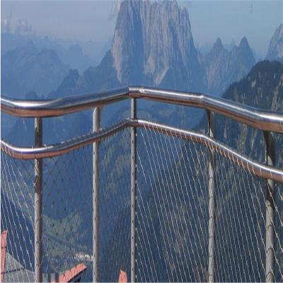 Ferruled type 60 mm eye mesh size cable wire mesh balustrade infill panel